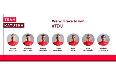 Team Katusha para el Santos Tour Down Under