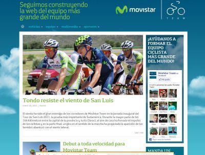 Descubre la web de El Movistar Team