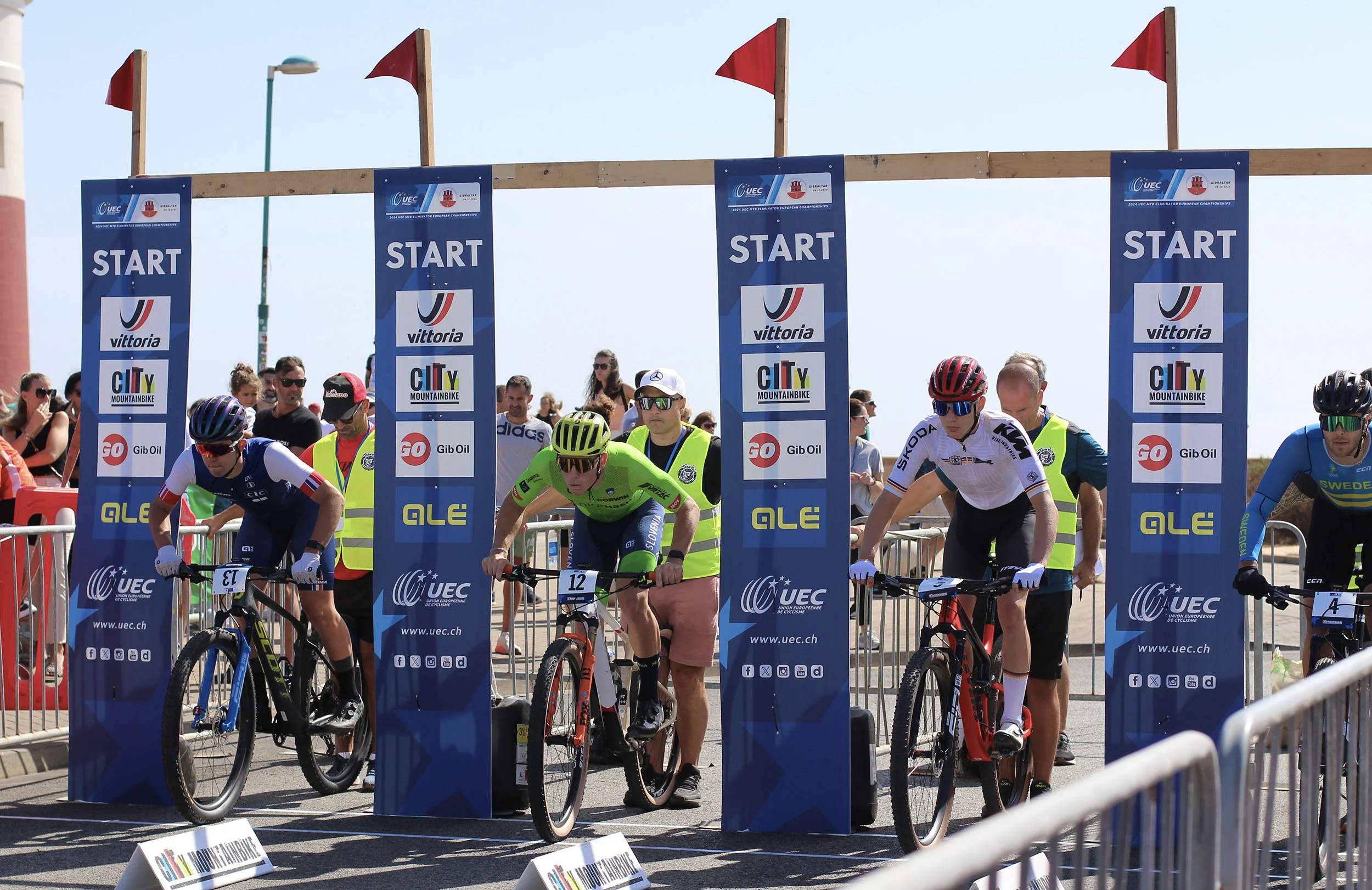 Theo Hauser y Gaia Tormena reclaman los títulos europeos de MTB Eliminator en Gibraltar