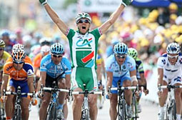 Thor Hushovd se impone en un nuevo sprint