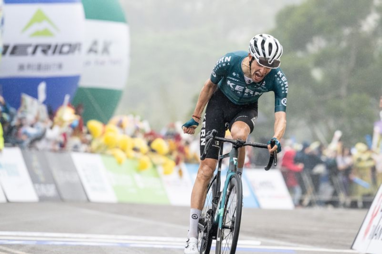 Tour de Taiwan: Iván Cobo fue segundo en Jiaobanshan Park