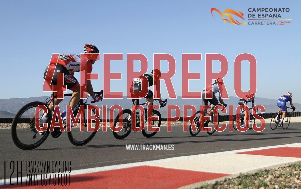 Últimos días de precio bonificado en la 12H TRACKMAN CYCLING