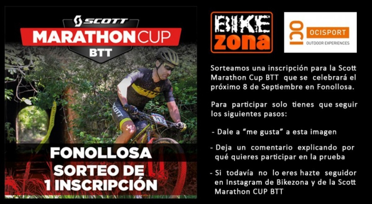 Una inscipción gratis para la Scott Marathon Cup BTT de Fonollosa en juego