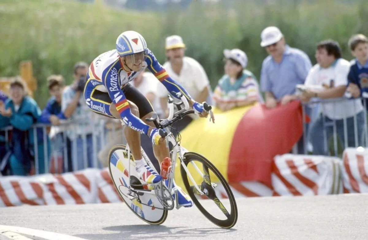 Una de las mejores cronos de Indurain se revive hoy en teledeporte