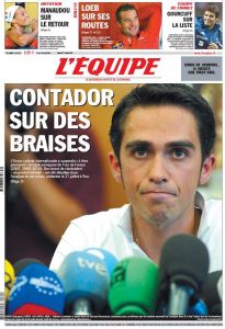 Caso Contador: LEquipe ya habla de transfusiones 