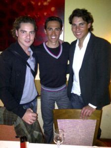 Alberto Contador, David Bisbal y Rafa Nadal, trío de ases