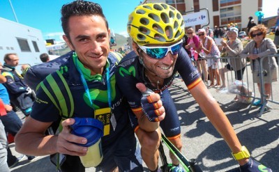 Valverde llega a San Sebastian desde el podio de París