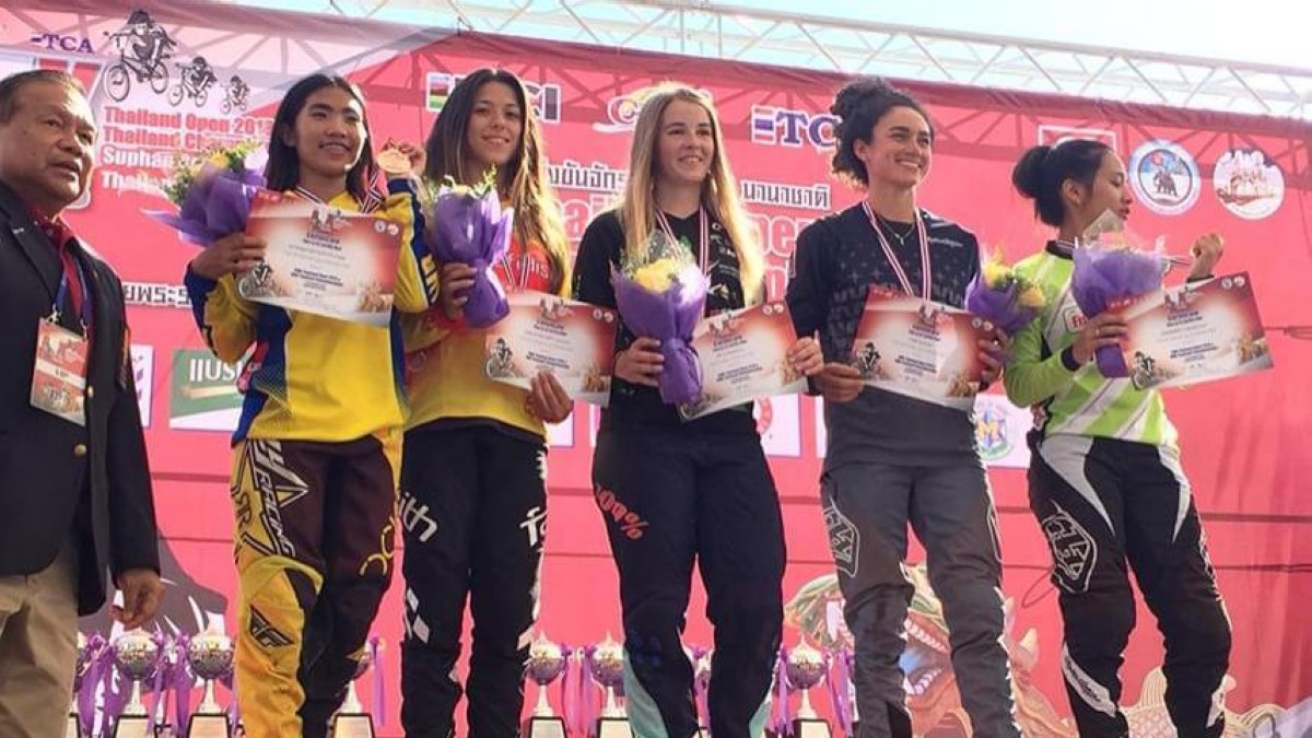 Verónica García logra el segundo puesto en el BMX Thailand Open