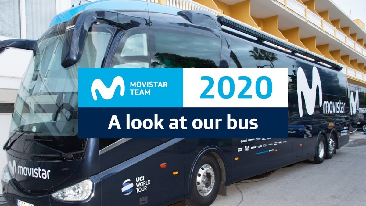 Vídeo: El autobús de Movistar Team desde dentro Vídeo: El autobús de Movistar Team desde dentro