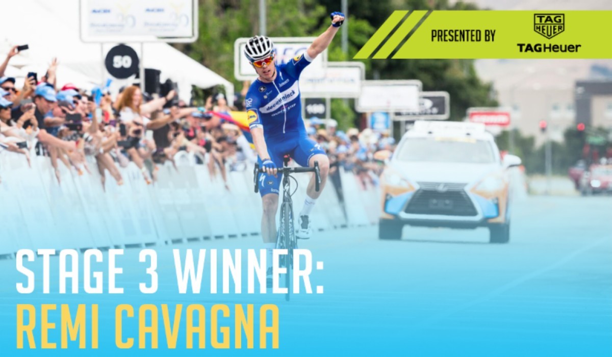 Vídeo: Resumen tercera etapa Tour de California con victoria para Rémi Cavagna 