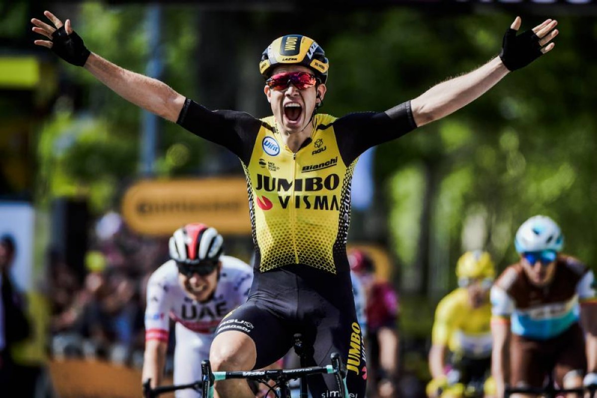 Vídeo Tour de Francia: Van Aert gana el día de los abanicos, Landa pierde dos minutos