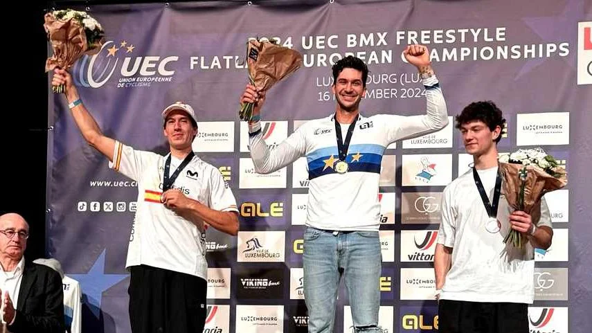 Viki Gómez se proclama subcampeón de Europa de BMX Freestyle Flatland en Luxemburgo