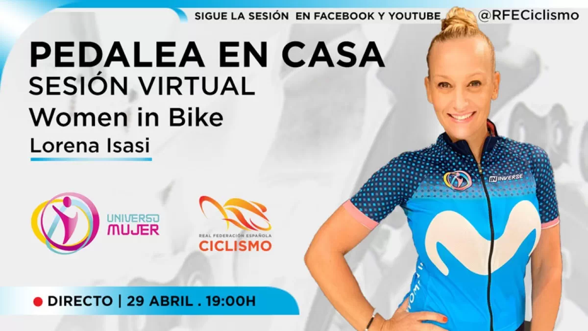 Women in bike rueda desde casa hoy miércoles a partir de las 19:00