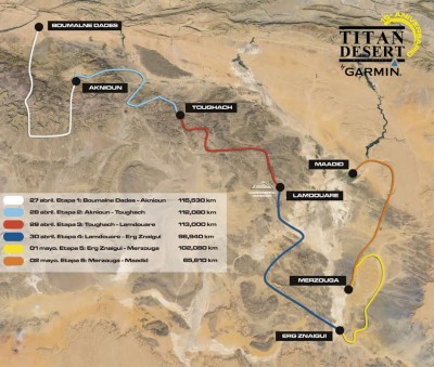 Ya tenemos el recorrido de la Titan Desert 2015